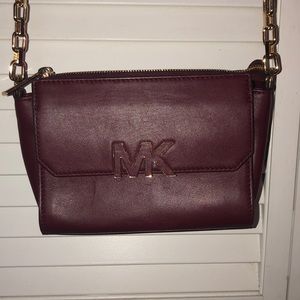 Burgundy Michael Kors handbag